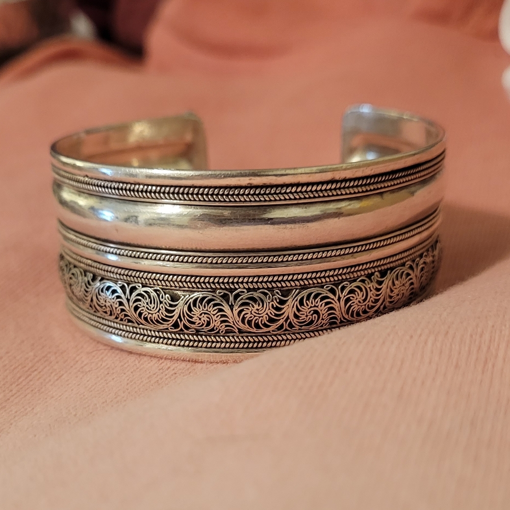 Beutiful 925 Solid Silver Bracelet - image 1